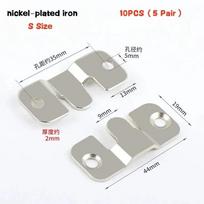 10Pcs Stainless Steel Hanging Buckles Flush Mount Brackets Insert Picture Frame Hanging Buckle Z Clip Furniture Connector Hooks