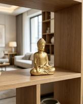 Zen Golden Sakyamuni Mini Buddha Statue for Tea Table Decoration auksas