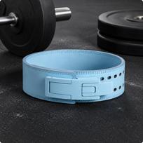 Svirtinis Powerlifting Diržas Siūti Kraštai Reguliuojamas Matinė Apdaila Treniruočių Aksesuaras Blue Xs gray