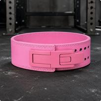 Svirtinis Powerlifting Diržas Siūti Kraštai Reguliuojamas Matinė Apdaila Treniruočių Aksesuaras Pink L