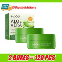 60pcs/box Aloe Vera Collagen Eye Mask Anti Dark Circles Remove Eyes Bags Hyaluronic Moisturizing Firming Eye Patches Skin Care