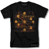 Therion marškinėliai Secret Of The Runes Roko Koncertas Vntg Grafinis Dizainas T-shirt M black