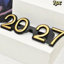 2027 m. skaičių akiniai Laimingų Naujųjų Metų akiniai Deimantinio blizgesio akiniai nuo saulės Cosplay rekvizitas Kalėdinės vakarėlio dekoracija Juokingi akiniai A6 gray