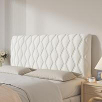 Viskas įskaičiuota Super Soft Smooth dygsniuotas galvos apdangalas Storas aksominis galvūgalio užvalkalas Vienspalvis lovos nugaros užvalkalas nuo dulkių 90cm L X 60cm H