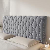 Viskas įskaičiuota Super Soft Smooth dygsniuotas galvos apdangalas Storas aksominis galvūgalio užvalkalas Vienspalvis lovos nugaros užvalkalas nuo dulkių 90cm L X 60cm H