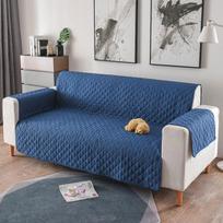 Sofos sofos užvalkalas Kėdė, naminis šuo, vaikų kilimėlis, baldų apsauga, apverčiami nuimami porankių užvalkalai One Seater mėlyna