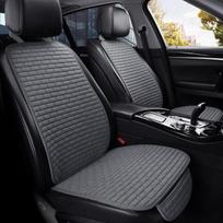 Automobilio sėdynės užvalkalas Universalus priekinis/galinis lininis sėdynės apsaugos pagalvėlė Automobilio sėdynės pagalvėlės apsauga pagalvėlė Automobilio užvalkalo kilimėlis pilka