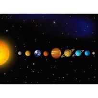 Visata planeta saulės sistema plakatas vaikams švietimas animacinis filmas žemė klasėje mokymasis drobės tapyba siena menas drobė plakatas be rėmelio 20*40cm
