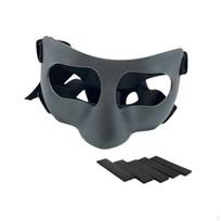 Reguliuojama veido kaukė Nosies apsauga, treniruoklių salė, pratimai, boksas, futbolas, smūgiams atsparūs sportiniai paaugliai 15cmx9cm black