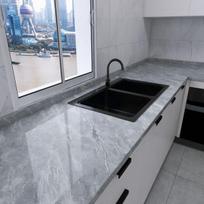 Vandeniui atsparūs tapetai lipnūs marmuro dekoratyvinė plėvelė spintelės drabužių spintos durys stalviršis baldų renovacija sienų lipdukai 40cmX5m black