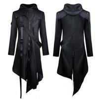 2024 Gothic Autumn/Winter Halloween Costume Coat for Men M black