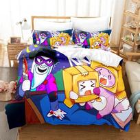 Cartoon Foxy Boxy Lanky-box Bedding Set Bedroom Soft Modern Bedspreads Comefortable Kids Duvet Cover Quilt Cover And Pillowcase 70x133cm 3pcs