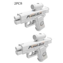 Handheld Manual Water Gun Prank Two Way Spray Watergun Playthings Summer Outdoor Beach Swimming Pool Water Pistol Toy Ideal For Children white