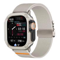 Nylon Strap+Case for Apple Watch Band Ultra 3 49mm 45mm 46mm 44mm 42mm 40mm 41mm 38mm iWatch Series 11 SE 3 10 9 8 7 6 5 4 3 2 1 Series 11 10-42mm gray
