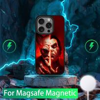Žaidimo T-Tekken 8 dėklas telefonui iPhone 16,15,14,13,12,11,Pro,Max,Plus,Mini,SE Naujas Magsafe magnetinis belaidis įkrovimas iPhone16promax brown