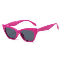 New Luxury Leopard Cat Eye Women Sunglasses Retro Brand Jelly Color Design Trendy All Match Men Sun Glasses UV400 as  picture pink