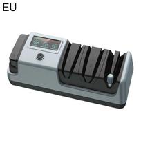4-in-1 Electric Knife Sharpener with Adjustable Digital Display for Straight/Serrated Knives Ceramic Knives & Scissors S black