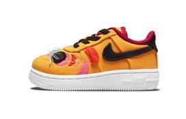Nike Air Force 1 LV8 'The Year Of Tiger' Comfortable Low top Toddler Shoes Yellow Infant And Toddler DQ5072-701 27
