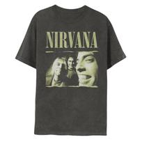 Nirvana Roko Grupės Išskalbti Marškinėliai Unisex ir Moteriški Vasaros Gotikiniai Drabužiai Mados Atsitiktiniai Apvalios Kaklo Trumpomis Rankovėmis Viršutiniai Drabužiai Gatvės Stiliaus XL beige