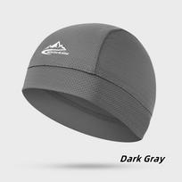 Cycling Quick Dry Breathable Mesh Bandana Headwrap Skull Beanie Cap Motorcycle Under Helmet Liner Hat Sports Sweat-Wicking Caps gray