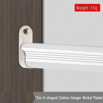 Tvirtas lydinio drabužių spintos strypo laikiklis su flanšu Includes 4*16 stainless steel screws black