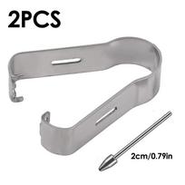 Alloy Replacement Pen Nibs for Samsung Galaxy S-Pen Sturdy Metal Marker Pencil Tips for Samsung NOTE10 20 S9 S9FE S8 S7 1 Nib 1 Clip gray