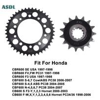 Motorcycle Front and Rear Sprockets 525 42T 15T for Honda CBR600 SE FV F3 97-98 CBF600 PC38 06-07 CB600S Hornet 98-06 CBR 600 525 42T 15T gray