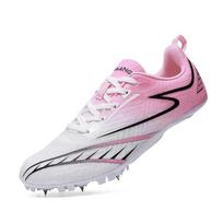Lightweight Mens Track Shoes Training Spikes Running Shoes Man Airy Mesh Women Athletics Sneaker Youth Track Spikes 43