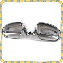 L17A-For Golf MK5 - Passat B6 Jetta MK5 Chrome Side Wing Mirror Covers sidabras