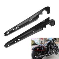 Gloss Black Motorcycle Rear Fender Strut Covers Mudguard Turn Signal Support Bracket For Harley Sportsters XL 883 1200 48 72 black