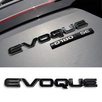 3D ABS Automobilio EVOQUE Raidės Ženklelis Lipdukas Galinės Bagažinės Emblema Dekoratyviniai Aksesuarai Automobilio Stilius juoda