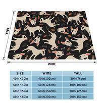 Cavalier King Charles Spaniel Dog Blankets Cute Animal Flannel Throw Blanket Airplane Travel Decoration Lightweight Bedspreads Size: 75*100cm, Weight: 230 GSM beige