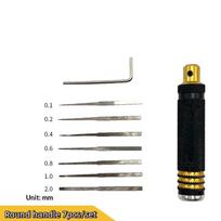Resin Carved Model Scriber Ultra Sharp Carving Knife Scribe Line Cutting Tool for Hobby Model DIY Art Projects Round handle black