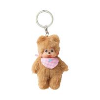 Monchhichi Bebichhichi Plush Doll Key Chain Brown ONE SIZE ruda