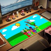 Colorful Friends Color Mouse Pad Large Gaming Table Cushion Non-slip Laptop Tablet Big Mousepad XXL Mat Mini PC Playmat With Lock edge 30cmx80cm(11.8x31.5inch) beige