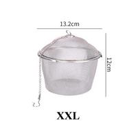 304 Stainless Steel Tea Coffee Stew Spice Soup Herbal Sieve Infuser Reusable Seasoning Bag Ball Kitchen Filter Sachet With Chain
