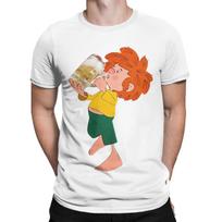 Pumuckl geria alų Grafinis Juokingas 100% Medvilnės Marškinėliai Pumuckl Viršutiniai Drabužiai Marškinėliai Unisex L white