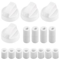 Kepimo ir viryklės jungiklių rankenėlių keitimo rinkinys 4 vnt. Tinka 6 mm 8 mm velenams balta