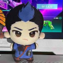 10Cm Valorant Phoenix Plush Dolls Pendant Birthday Gifts Yoru Printed Stuffed Backpack Toys Fans Collect Party Gifts 10CM blue