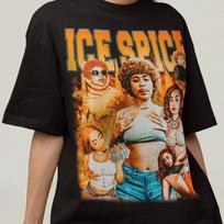 Ice Spice Shirt, Vintage Rap Tee Ice Spice, Hip Hop Graphic Print T-Shirt, Merch L brown