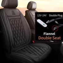 12-24V šildoma automobilio sėdynės užvalkalas 30' Greitas automobilio sėdynės šildytuvas Audinys/Flanelė Šildomas automobilio sėdynės apsaugas 25W Sėdynės šildymo užvalkalas Automobilio sėdynė