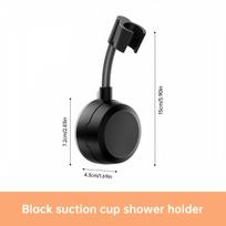 No-Drill Suction Cup Shower Holder, Angle Adjustable Shower Spray Bracket for Bathroom, Shower Mount One Size