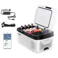 VEVOR Car Refrigerator, DC 12/24V AC100-240V Compressor Electric Cooler, -20 degrees C to 20 degrees C Car Fridge with APP Control 56.8 x 33 x 27.9 cm