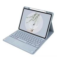 Klaviatūros dėklas, skirtas Huawei MatePad SE 11 colių AGS6-W00 W09, su lietimpanelės ir belaidės klaviatūros funkcijomis, planšetinio kompiuterio dangtelis, magnetinis dėklas Funda Korean Keyboard mėlyna