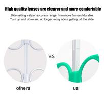 Optical Flipper Green Optometry Plastic Flip Lens with 5 Vision Test Cards for Near Vision Test ±150 white