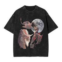 Houses of the Dragons Merch Washed T Shirt for Men Women Streetwear Hip Hop T-Shirt Summer  Tee Shirt Short Sleeve M juoda