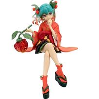 Anime Hatsune Miku Gothic Lolita Style Action Fairy Mirror Sleeping Beauty Action Fairy Winter Cherry igure PVC Doll Model Toys red