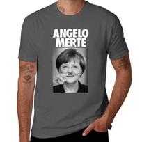 Angelo Merte TShirt Retro Style Print Casual Top L black