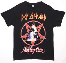 Motley Crue & Def Leppard The World Tour 2023 Band T-Shirt Mens Medium RARE Unisex T-Shirt XXXXL red