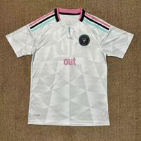 Inter Miami marškinėliai - Messi #10 Gerbėjų versija Antrasis išvykos komplektas M white